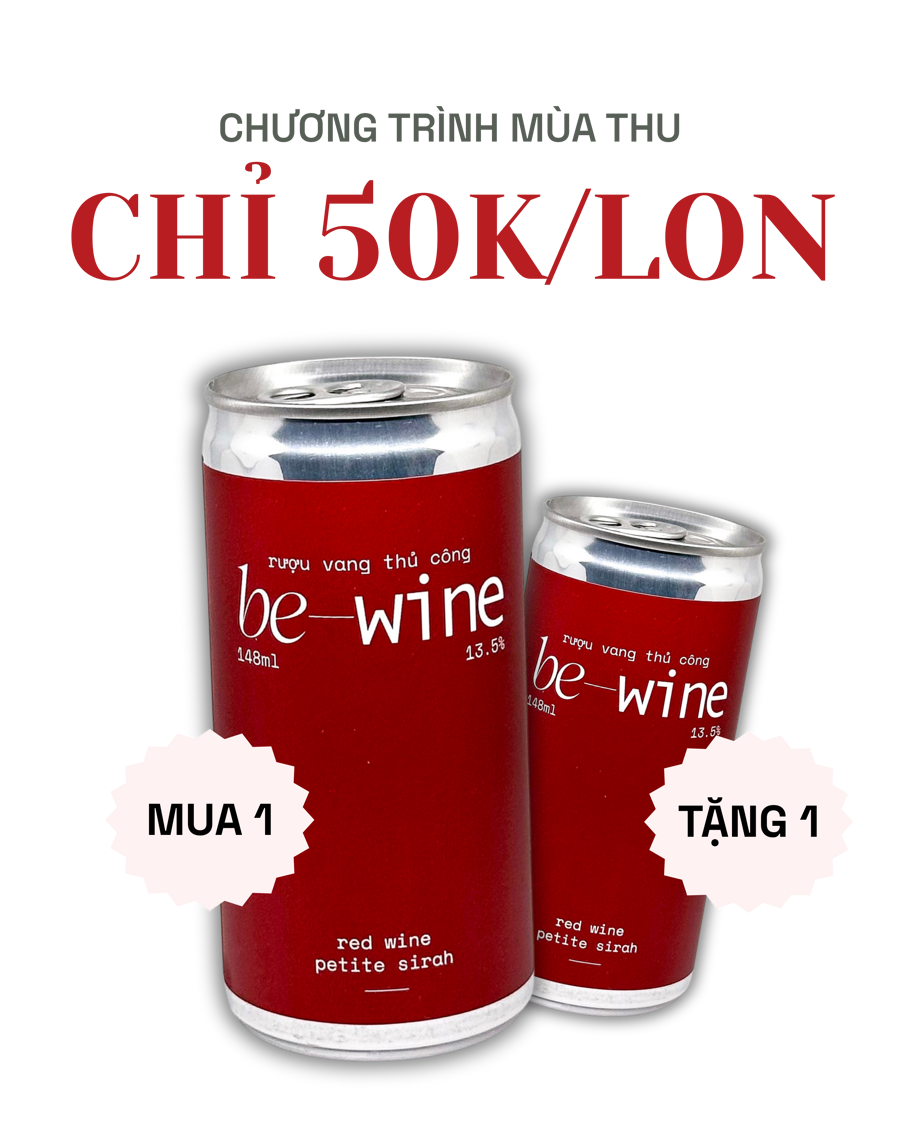 be-wine chương trình mùa thu - mua 1 tặng 1